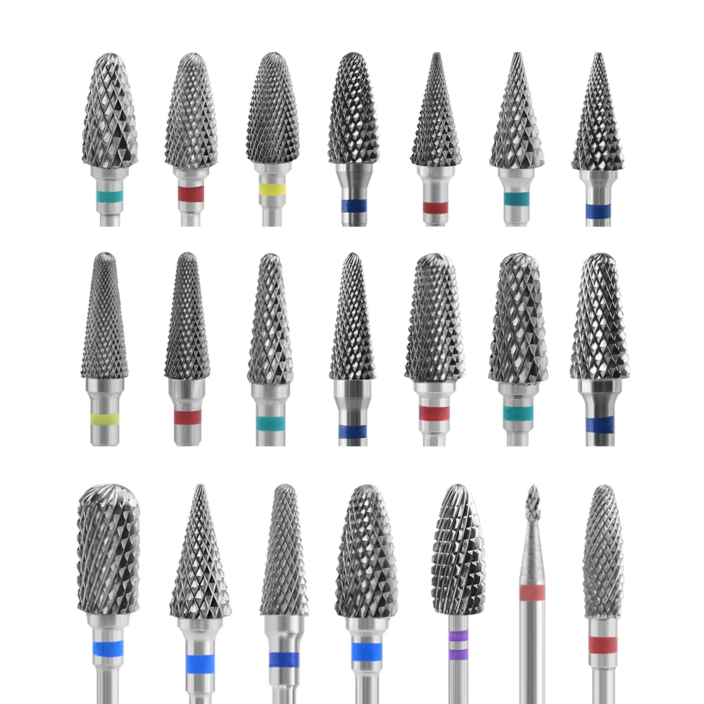 

Tungsten Carbide Milling Cutter Burrs Nail Drill Bits Machine Nail Cutter Nail File Manicure For Machine Nail Art Accessories