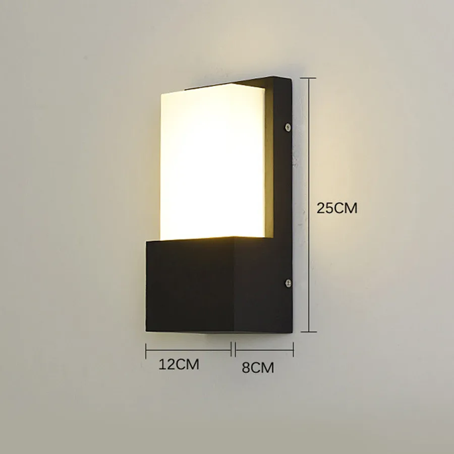 

12W 15W Outdoor Garden Porch Wall Light Courtyard Corridor Wall Lamps Aisle Fence Balcony Villa Front Door Wall Light