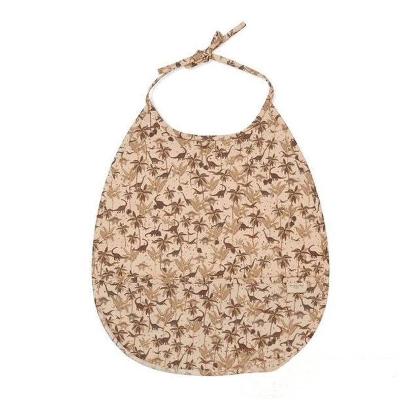 

54DA Baby Newborn PU Waterproof Bib Infant Toddler Feeding Apron Cartoon Print Saliva Towel Burp Cloth Shower Gifts