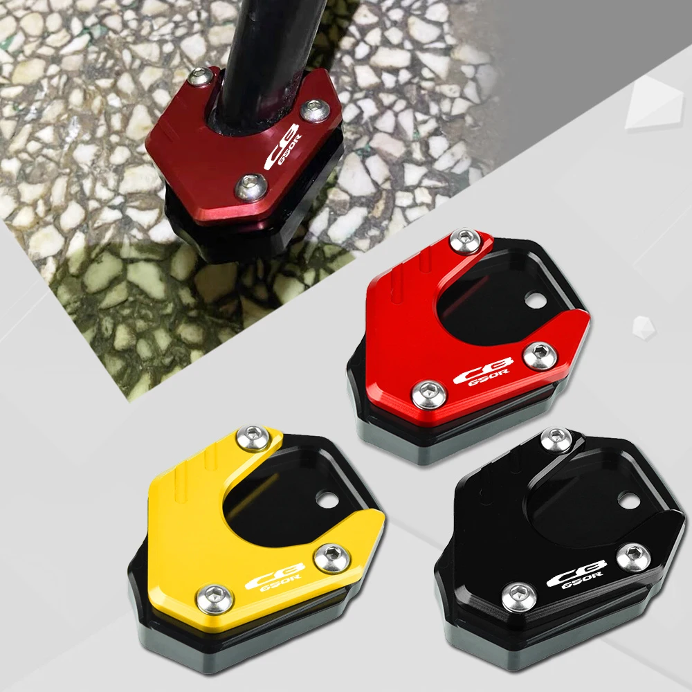 

FOR HONDA CB650R Neo Sports Cafe 2019-2021 Motorcycle Foot Side Stand Plate Kickstand Enlarger Support Extension CB650 R CB 650R
