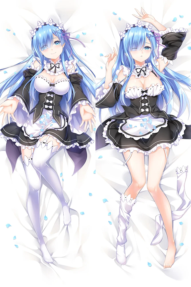 Аниме RE ZERO Start Life in other наволочки дакимакура чехол сексуальная девушка 3D