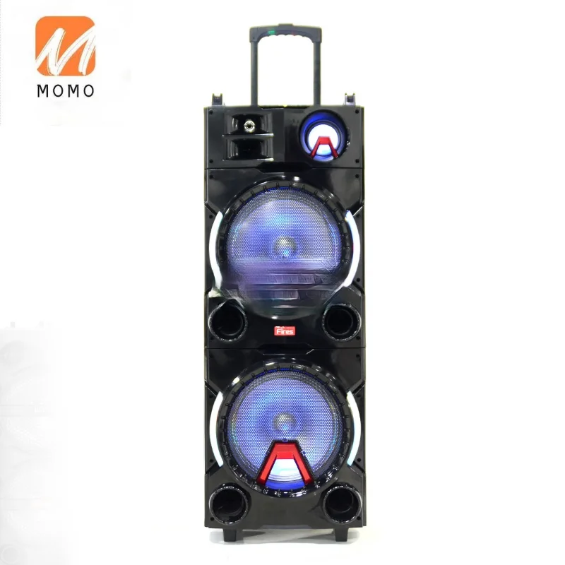 

Wireless Party Speaker Wood Dj Disco Big Power Boombox Double12inch Altavoz Madera