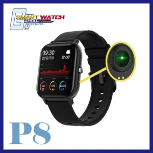 Smart watch 2020 p8 fitness tracker blood pressure smart watches for ios android smartwatch pk x6 w26 q18 amazfit haylou watch 2 1 Item image