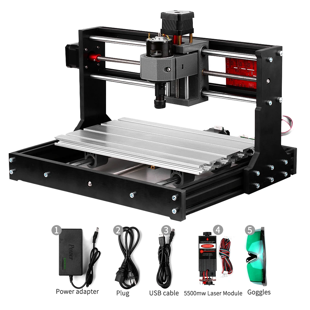 Лазерный гравер CNC 3018 Pro GRBL гравировальный станок с ЧПУ для самостоятельного