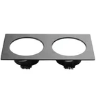 Суперъяркий Квадратный не приглушаемый светодиодный встраиваемый потолочный светильник COB 10 Вт20 Вт 3000K4000K6000K, потолочный Точечный светильник, 220 В переменного тока, домашний декор