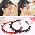 Модная креативная многослойная повязка на голову с отверстиями заколка для волос обруч для плетения волос инструмент для плетения волос косички головной убор инструмент для укладки волос