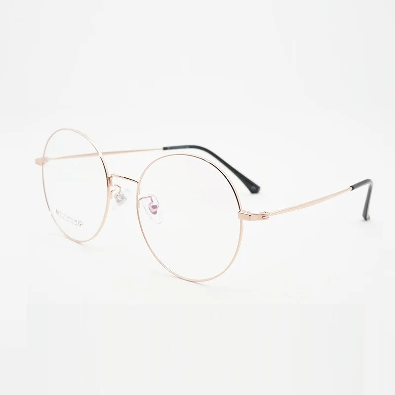 Очки из чистого титана для мужчин и женщин в стиле ретро большая круглая оправа