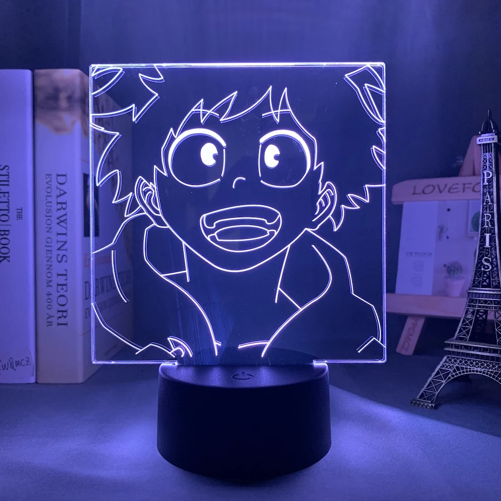 

Anime Lamp My Hero Academia Izuku Midoriya Figure Light Anime 3d Led NightLight for Bedroom Decor Birthday Gift