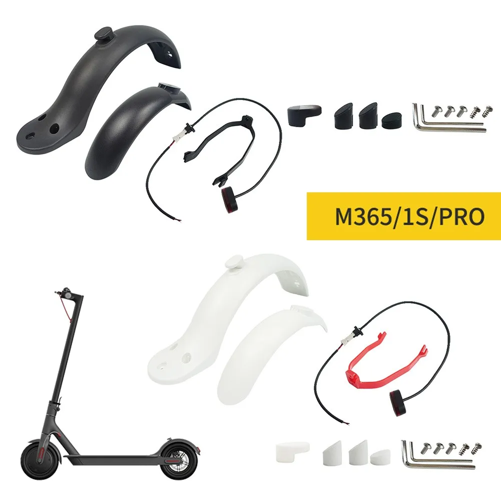 

Front Rear Fender Taillight MudGuard Bracket Mud Guard Set For Xiaomi M365 Electric Scooter Skateboard Hoverboard Accessories
