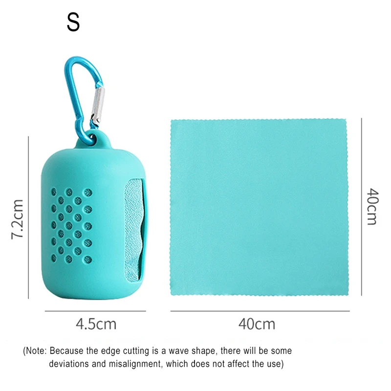 

Cold Towel Silica Gel Sleeve Compressed Microfiber Towel Cooling Quick Drying Cold Towel