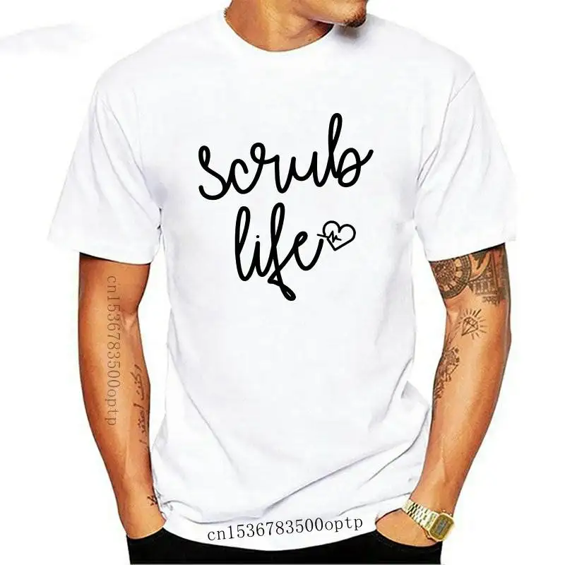 

Женская хлопковая Футболка с принтом сердечного ритма, 6 цветов