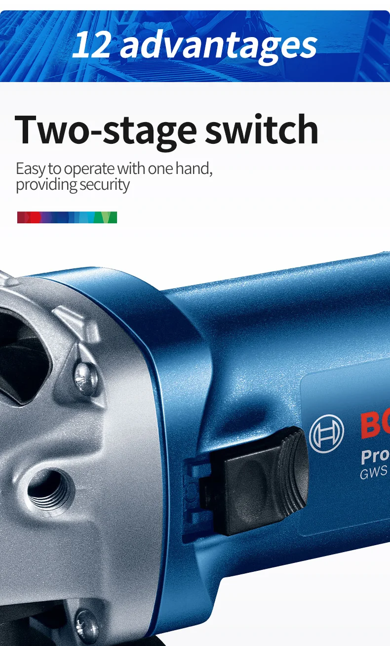 Bosch GWS Series Angle Grinder Metal Cutting Polishing Machine Upgrade New Metal Polishing Machine