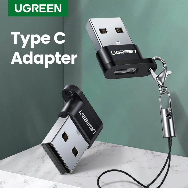 Адаптер Ugreen для наушников USB Type-C, переходник типа C-USB 2,0 «Мама-папа» для Samsung s10 Macbook, адаптер USB C - изображение