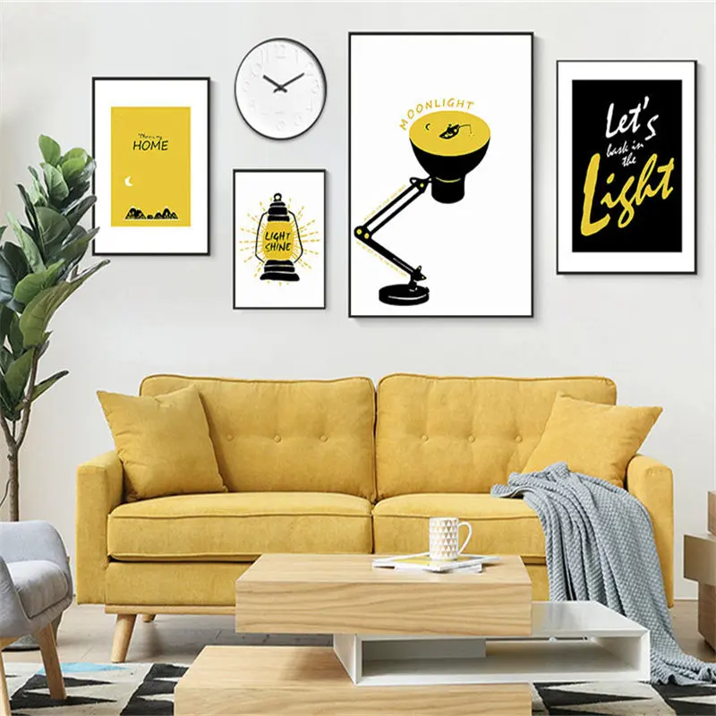 Мультяшные цитаты картина домашний декор настенное искусство скандинавский