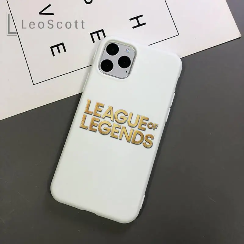 

League of Legends Lee Sin Yasuo Phone Case Candy Color for iPhone 11 12 mini pro XS MAX 8 7 6 6S Plus X 5S SE 2020 XR accessorie