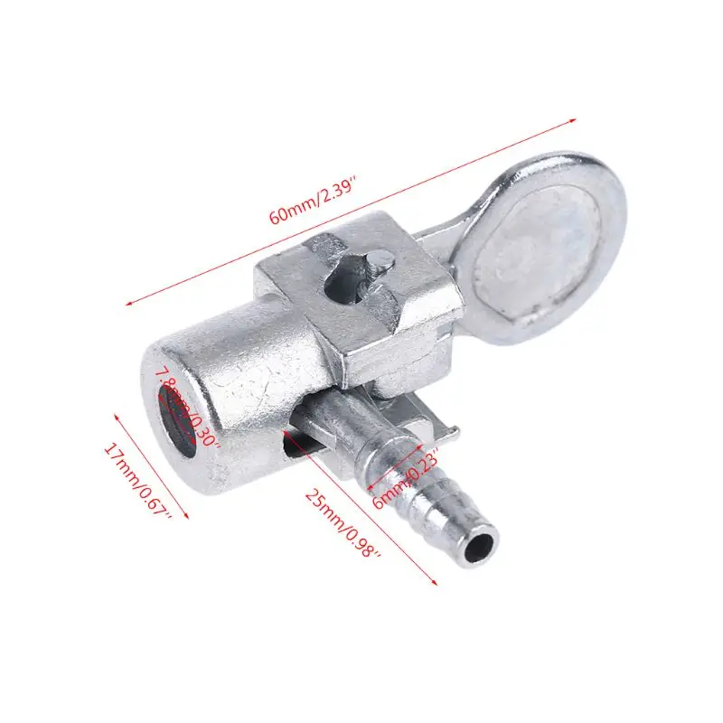 

1/4" Lock On Air Chuck Air Compressor Inflator Tire Chuck with Barb Connector T21E