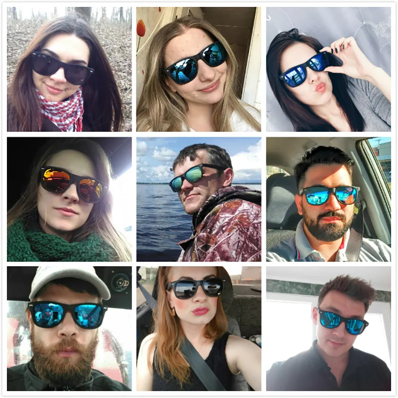 Men's sunglasses designer polarized women mens UV400 Square Driving Eyewear Travel Sun Glasses Oculos de sol | Аксессуары для