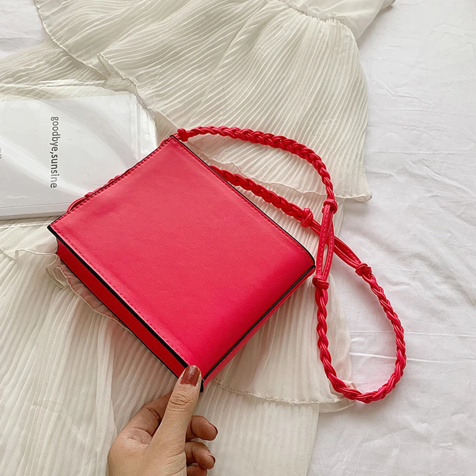 Женские сумки через плечо неоновая зеленая розовая желтая женская сумка с