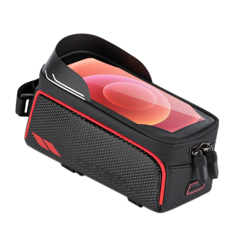 

PROMEND Bike Front Frame Bag Waterproof Top Tube Bicycle Phone Bag with Contact Screen for 6.5Inch iPhone 11 8 Plus Xs Max