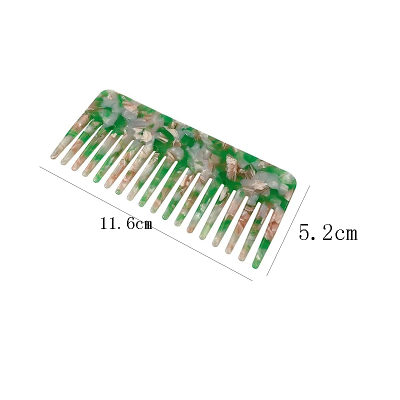 

Korean Design Acetate Anti-static Hair Combs Colorful Comfortable Hairdressing Comb Hair Brush For Women Girls Hair Styling Too