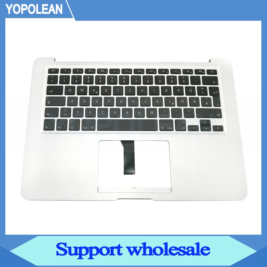 Оригинальная немецкая клавиатура Topcase верхний корпус Упор для рук Macbook Air 13 &quotA1466