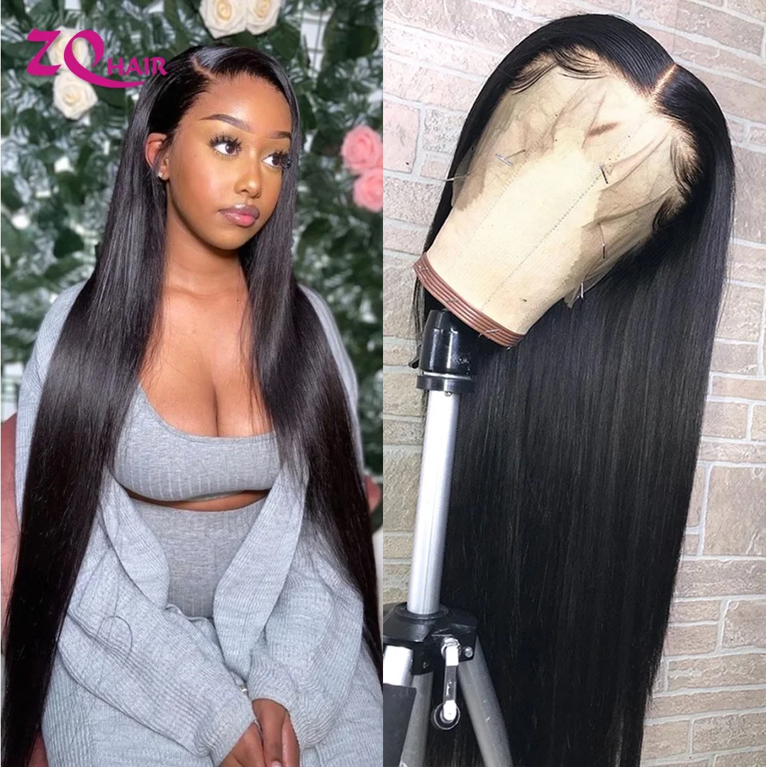 

Прозрачный 13x4 Синтетические волосы на кружеве парики из натуральных волос Реми бразильские прямые волосы парик для Для женщин предварител...