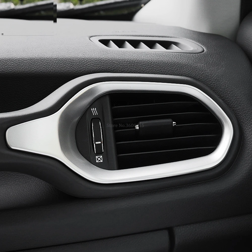 Для Jeep Renegade 2014 2018 2019 ABS Матовый автомобильные аксессуары Кондиционер AC Vent Outlet