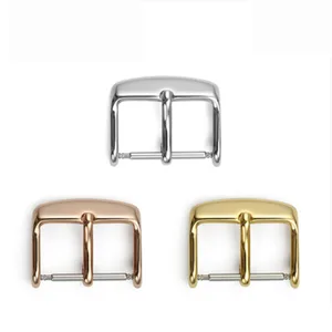 Ремешок для часов, из нержавеющей стали с металлической пряжкой, 12, 14, 16, 18, 20, 22 мм