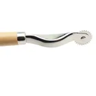 Колесо для шитья из нержавеющей стали, кожи, ткани, бумаги, Эспандер для рулетки, инструмент для шитья кожи, инструмент для рукоделия, 2 мм колесо для перестрочки