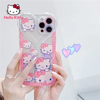 hello kitty phone case for iphone 78pxxrxsxsmax1112pro phone cute cartoon transparent love case cover