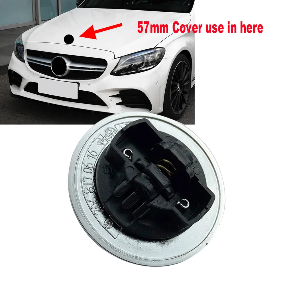 

10pcs 57mm Blue Car Hood Emblem Badge Bonnet Emblem For Mercedes Benz w124 w140 w163 w202 w203 w204 w210 w211 A2048170616