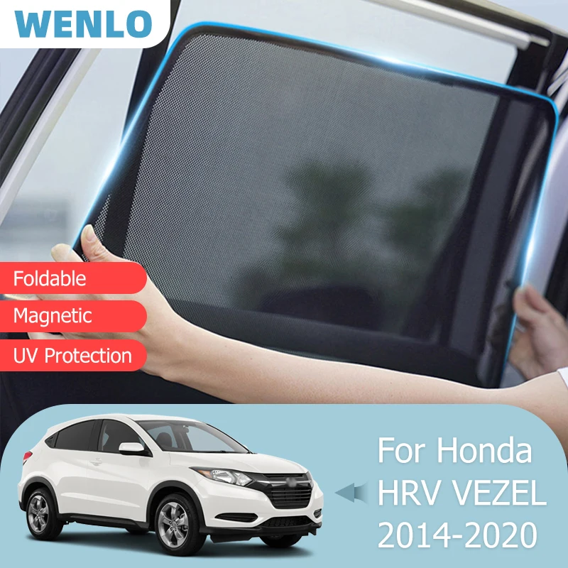 Parasol delantero para coche, persiana lateral para ventana, Visor de camión, marco de malla, cortina de red, para Honda HRV VEZEL HR-V 2014-2020