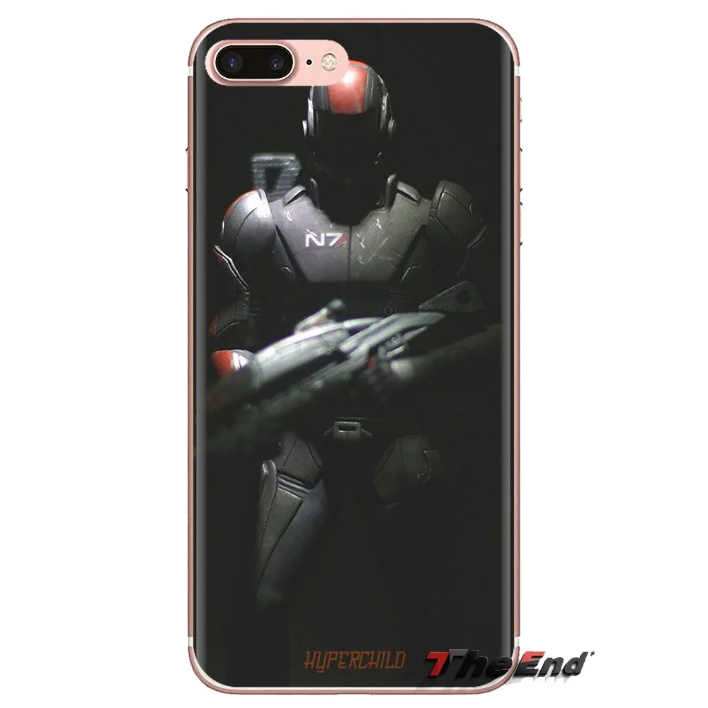 Silicone Cover Bag Mass Effect N7 Armour Logo Print For Xiaomi Mi6 Mi 6 A1 Max Mix 2 5X 6X Redmi Note 5 5A 4X 4A A4 4 3 Plus Pro |
