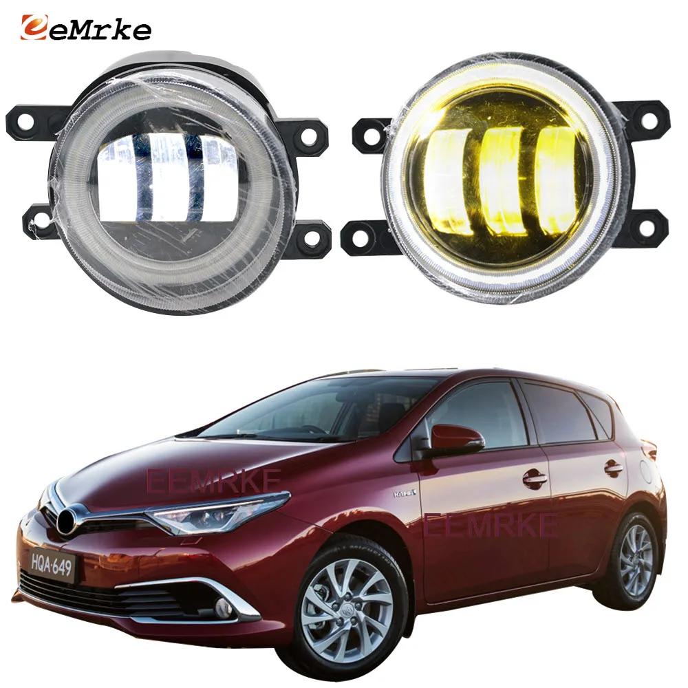 

2Pcs Led Angel Eye DRL for Toyota Corolla Ascent Sport/ Corolla Hybird 2016 2017 2018 Fog Lights Lamp Lens Daytime Running Light