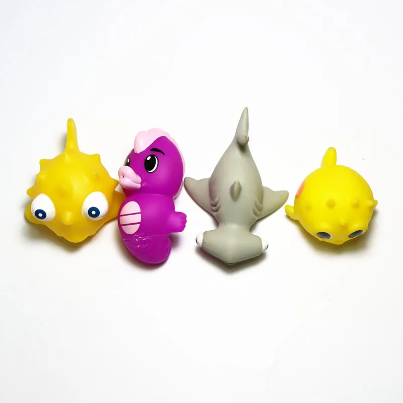 4 шт./лот морское животное рыба черепаха Кит Акула набор моделей для плавания