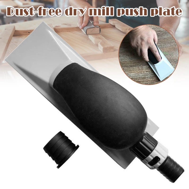 Sander Dust Free Dry Grinder Hand Push Plate Grinding Abrasive Tools Manual Sanding 70x198mm WWO66 |