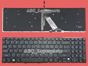 New US Keyboard For Acer Aspire M5-583P M5-583P-6423 M5-583p-6428 M5-583p-9688 Laptop, with Backlit Board, without Frame, Black
