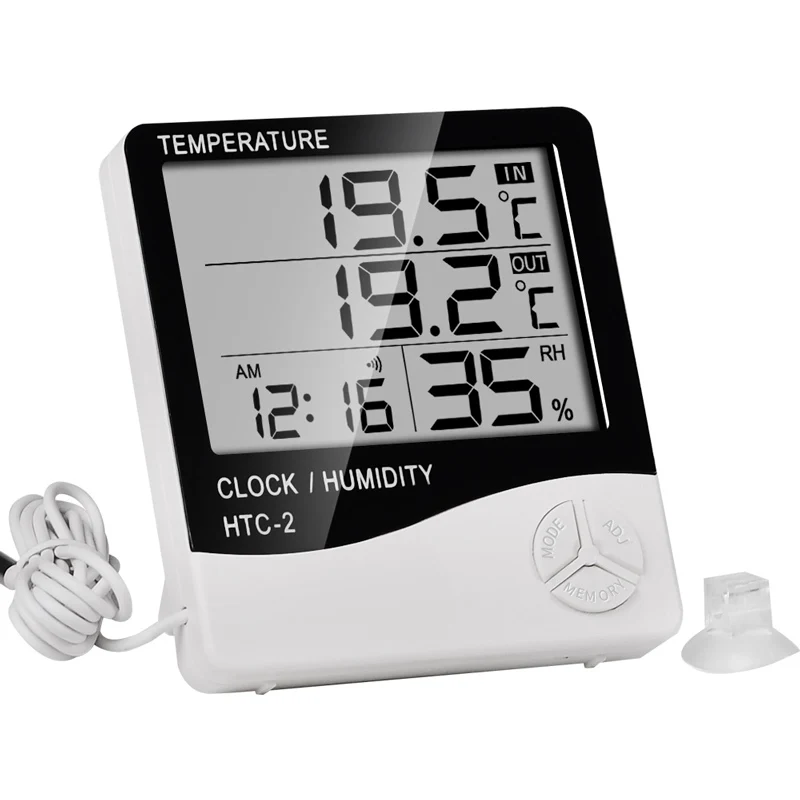 Цифровой термометр, гигрометр, наружный термометр, цифровые электронные термометры, гигрометры, измеритель влажности, датчик температуры