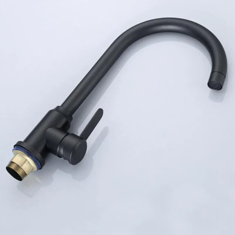 

Kitchen Faucet Blacked Single Handle Cold and Hot water Kitchen Tap 360 Degree Sink Faucets Water Mixer Tap Torneira De Cozinha