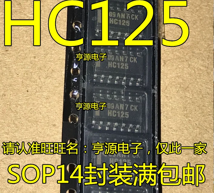 

10 шт. SN74HC125DR HC125 74HC125DR SOP14 3,9 мм