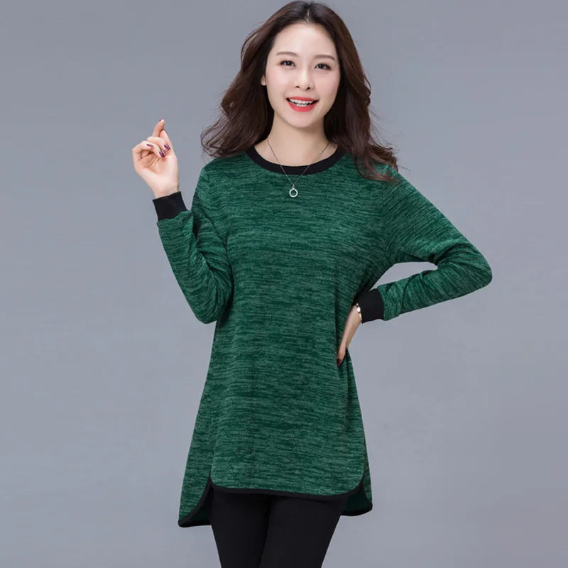 Свободные сплошной купальник большие и маленькие Размеры вязаные женские блузки