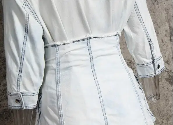 

Cultiseed Women Denim Jeans Dress Sets Suit Female New Autumn Long Sleeve Shirts+High Waist Dress 2pc Dress Set Party Dresses