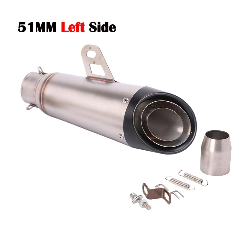 Универсальный полная выхлопная система мотоцикла углеродного глушитель