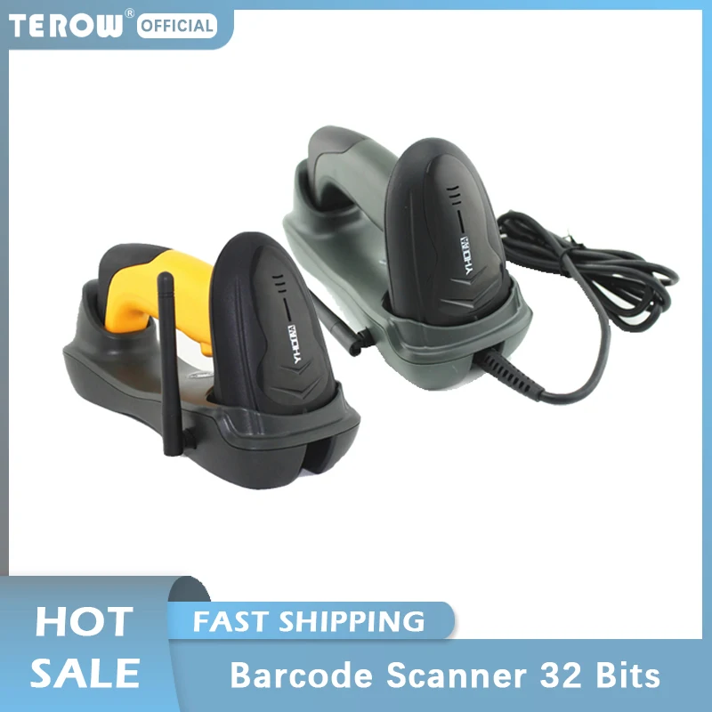 Перезаряжаемый Ручной беспроводной сканер штрих-кода/считыватель RJ45 зарядный