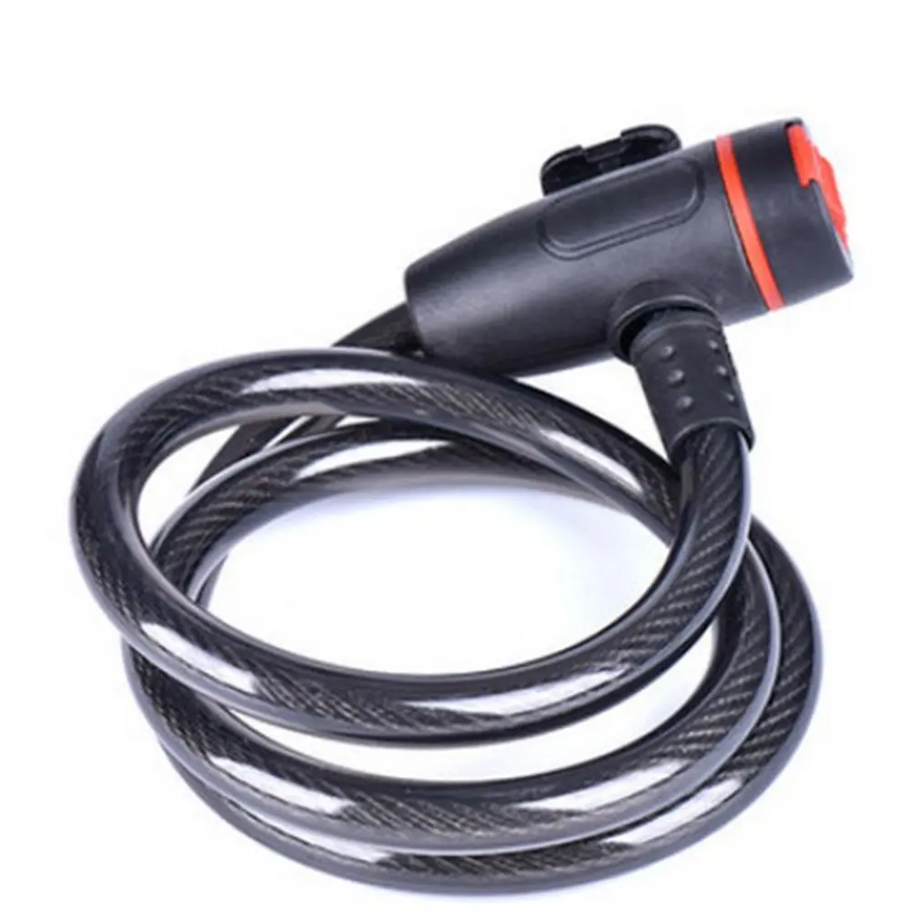 

Bicycle Mountain Bike Electric Car Anti-theft Chain Wire Lock Red Cover