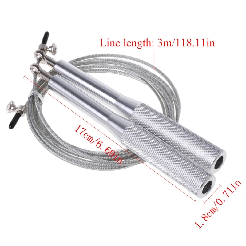 

Speed Jump Rope Steel Wire 360 Bearing Skipping Rope Gym MMA Boxing Training Adjustable Jump Rope QW