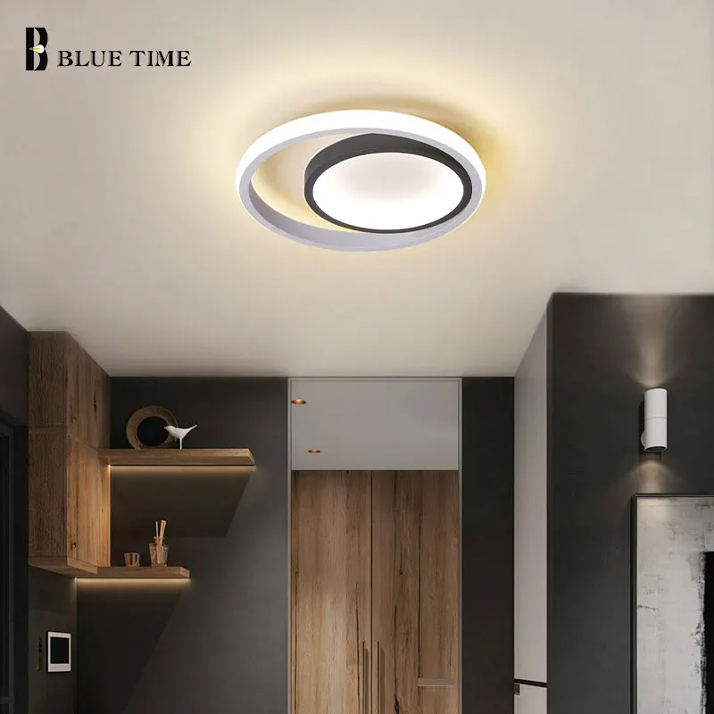 

Black&White&Gray Modern Led Ceiling Lights For Living room Bedroom Dining room Kitchen Corridor Light Home Ceiling Lamp 110 220V