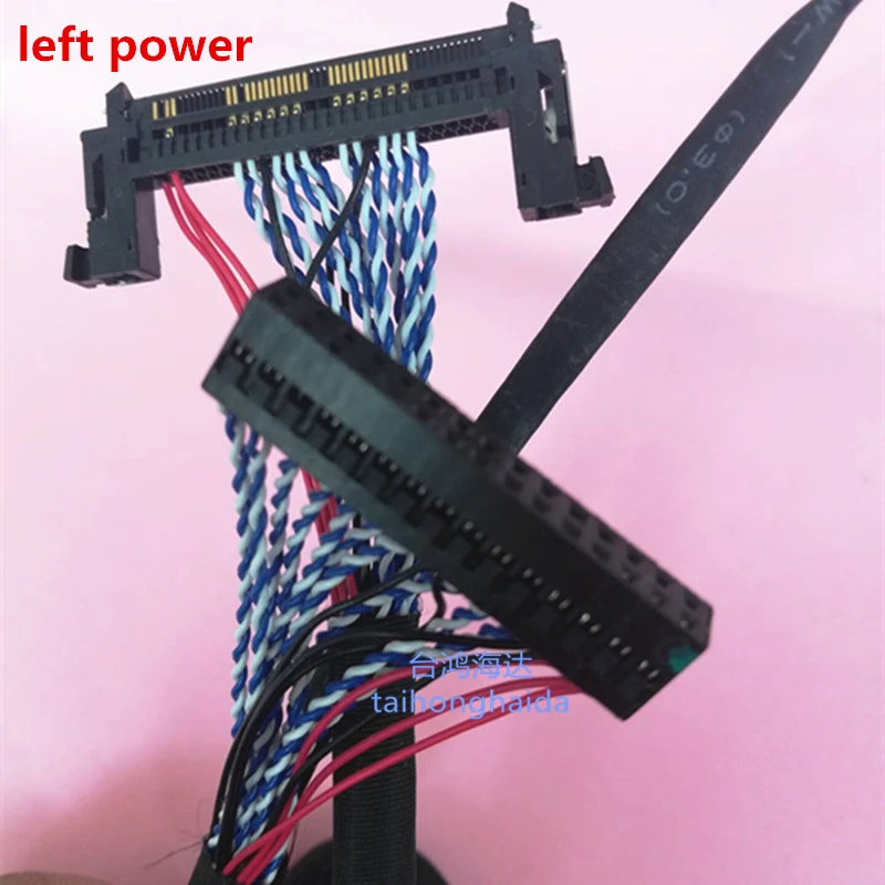 51pin 2ch 8-бит Универсальный LVDS кабель для samsung lg панель 55 см длина 2 Ch 8-бит 51PIN двойной 8 HD экран линия Универсальный ТВ