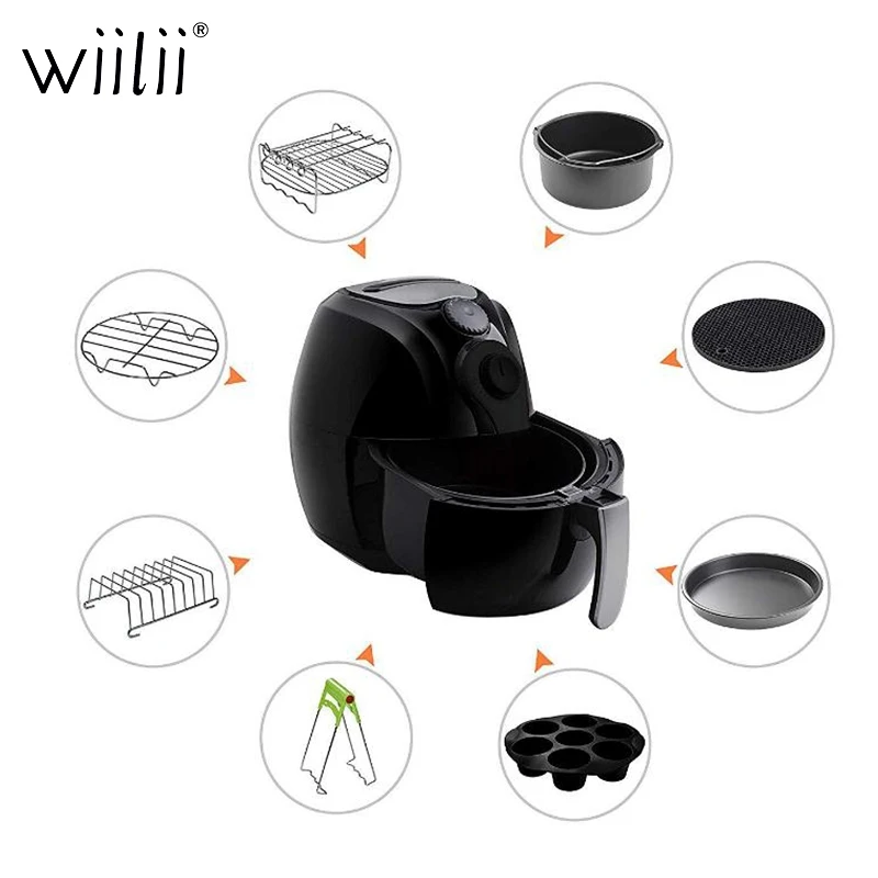 Wiilii Air фритюрница аксессуары антипригарная барбекю стойка для держатель тостов