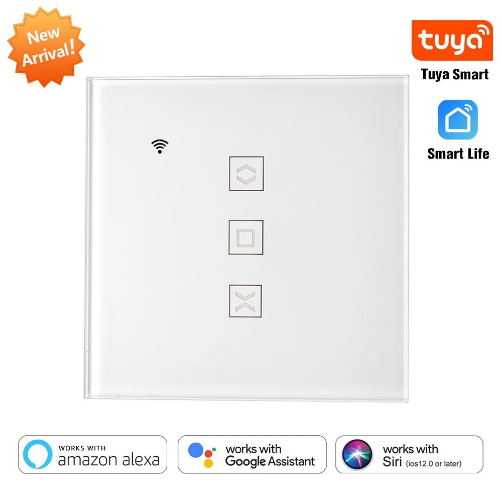 Смарт переключатель для штор Tuya с Wi Fi и поддержкой Alexa Google Home|Автоматическая
